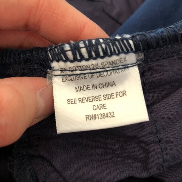 NEW NWT MODCLOTH Plus Size Richmond Pant Regular Inseam Navy Straight Leg 26 - Picture 8 of 12